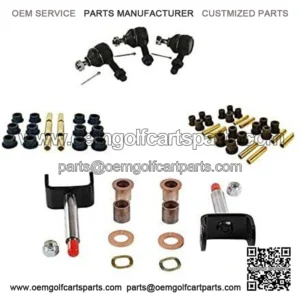 Golf Cart Front End Repair Kit for Club Car DS 1993-2008, King Pin Tie Rod End