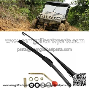UTV Hand Operated Windshield Wiper Hisun Accessories Fits for All Hisun Massimo,Axis,Cub Cadet,Coleman,Compatible with Yamaha,CFMOTO,Polaris Ranger,Polaris RZR