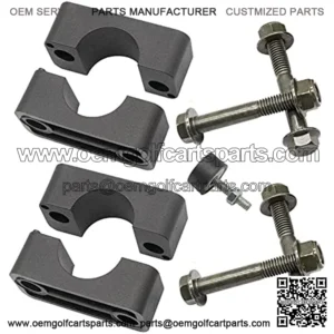 Brake Block Mounting Set with Screw Nut for Club Car DS Carryall Golf Cart 1981-Up Replaces 1011402