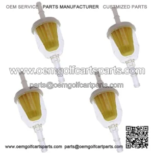 4 pcs Fuel Filters compatible with Club Car 1013684 1014522 102003201 E-Z-GO 72084-G01 Cart