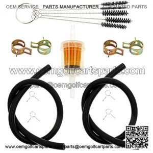 1/4 Inch Fuel Line Gas Filter Compatible with Yamaha G2 G5 G8 G9 G11 G14 G16 G17 G18 G19 G20 G21 G22 G27 G29 TH16 TH18 TH520 TH575 EH12 EH65 EH72 EX13 Decks Club Car Lawn Mower Tractor Gator