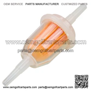 Fuel Filter for Club Car 92+ & EZGO Med/TXT 94+, RXV in-line & Ymh G Series