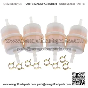 4X 1/4" ID Fuel Filter 15 Micron 24 050 13-S 2405013-S 24-050-13-S 24-050-05-S for CH20S - CH25S, CH670S CH730S - CH750S LH640S LH685S LH690S LH750S LH755S, SV720S to SV740S