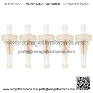 Filtro de combustible de repuesto para carrito de golf Kawasaki EZGO 23013-G1 15469-G1 15977-G11 7432-G1 40-70 micrones, 5 unidades