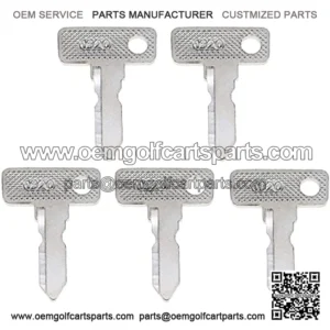 Holdia 5 PCS Ignition Keys 1012505 AM10079 17063-G01 Fit for 1982-Up Club Car Precedent DS Gold Carts