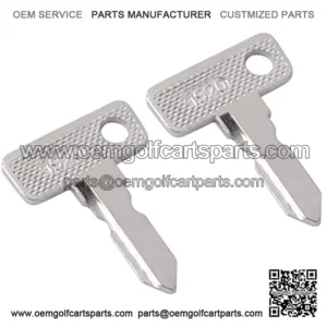 Club Car Key Replacement for Compatible with Club Car DS/Precedent  Gas/Electric,Golf Cart Ignition Key Pack of 2