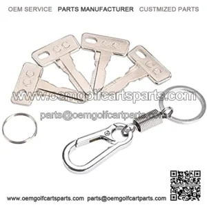 4 Pack Golf Cart Keys for Club Car DS 1982-up, Club Car Precedent 2004-up,