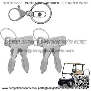 Golf Cart Key Golf Cart Replacement Ignition Keys 4PCS Fit for Club Car DS 1982-Up and Club Car Precedent 2004-Up Gas Electric OEM 17063-G01 1012505