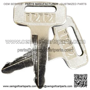 (2)Yamaha G1, G2, G8, G9, G11 Gas or Electric Golf Cart Replacement Ignition Key