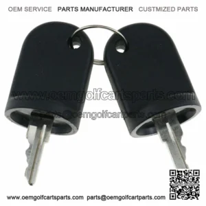 2 Pcs EZGO Golf Cart Ignition Keys 611282 for 2008-Up RXV Gas / Electric Model