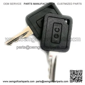 Club Car Golf Cart Key Replaces DS and precedent Ignition Key ( QTY 2 )