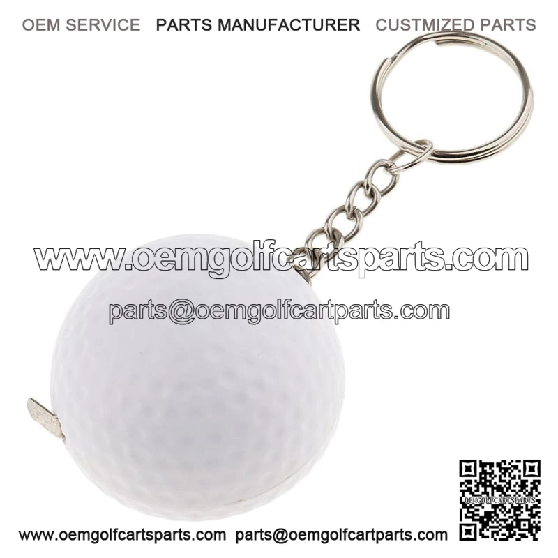 Divertido Llavero con Colgante de Pelota de Golf Blanca Llavero de Cinta de 100 Cm Llavero de Cump Llavero colgante de la pelota de golf