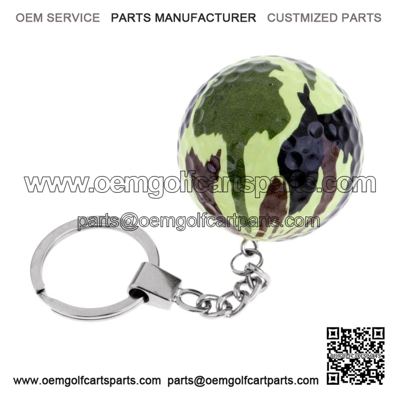 Palos de golf duraderos del tenedor de la bola Llavero deportivo Llavero Regalo de cumplea?os Camo B Llavero de la pelota de golf