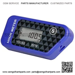 Digital Cordless Hour Meter,Vibration Operation for Golf Cart Tractor Generator Compressor Chainsaw Motorcycle Pressure Washer and Gas/Diesel Powered Machine. (016B-B1-BU) Brand