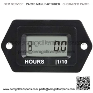Digital LCD Hour Meter Gauge,Volt.5V to 277V for Small Engine and AC/DC Powered Machine,Used for Lawn Mower Golf Cart Forklift Generator Motorcycle Outboards Motor Jetski.