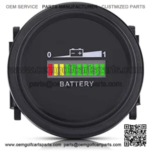 Indicador de bater??a 12V / 24V / 36V / 48V / 72V Indicador de bater??a Digital LED Medidor de medidor para Carrito de Golf Accesorio de Repuesto