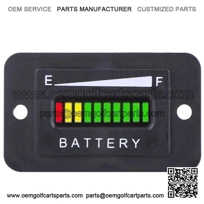 Indicador de Carga Bater??a LED Digital 12V / 24V / 36V / 48V de Indicador medidor para Golf Cart (BI QC02581-03