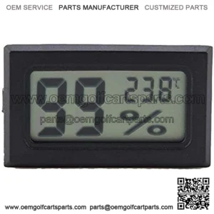 Black Digital Temperature Humidity Meters Gauge Indoor Thermometer Hygrometer LCD Display Celsius ??C for Humidors, Greenhouse 2pcs