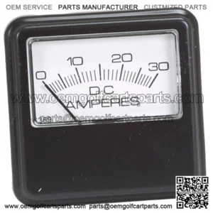 Club Car and EZGO Golf Cart Charger Ampmeter 30 Amp - Corner Mount