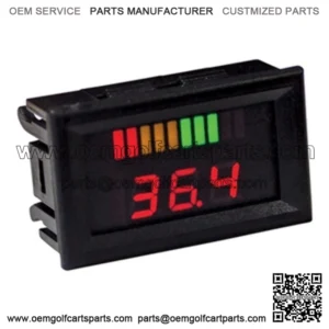 Horizontal 36-Volt Digital Charge Meter With Voltage Display for Golf Cart