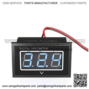 Golf Cart Digital Voltage Meter/Voltmeter 0.56"LED Battery Gauge 24V~96V Input, Universal for Club Car EZGO Yamaha Truck Boat Scooter ATV UTV