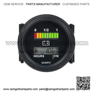 12/24V 36V 48/72V Battery Indicator Hour Meter Gauge For Golf Cart Marine SUV
