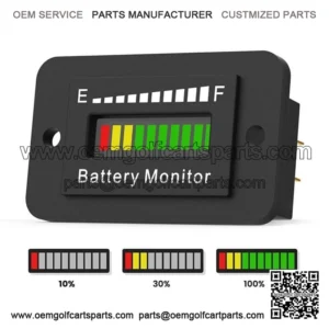 24/36 Volt Battery Indicator for EZGO Club Car Yamaha Golf Cart Meter Gauge ATV
