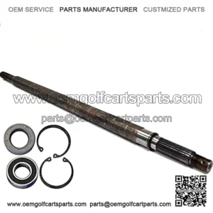 Rear Axle Shaft 16 ? Inches Long Passenger Side with Bearing Seal Kit Fits Medalist 2005-up, Golf Carts 1994-up