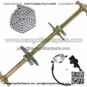 mini drift cart 40mm rear 1040mm length axle bearing assembly