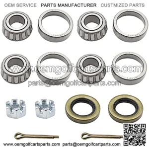 Front Wheel Bearing Hub Rebuild Kit for Club Car DS Carryall 1013135,1011393-2 Sets