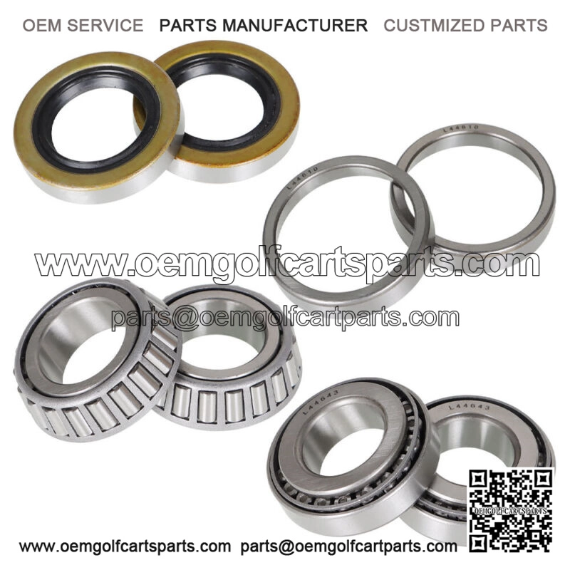 For EZGO Front Wheel Hub Bearings & Seal Golf Cart Gas or Elec 1976 & UP,2 pack