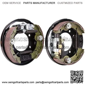 Brake Assembly for EZGO TXT PDS, Yamaha G14 G16 G19 G20 G21 G22 Golf Cart, Driver Side and Passenger Side, Includes Brake Shoes, OEM# 70998-G01 70998-G02