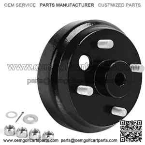 Golf Cart Brake Drum Hub Assembly for EZGO TXT PDS 1982-up Electric & 1982-1993 2-Cycle Gas, Replace OEM# 19186G1P