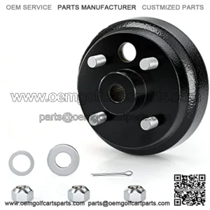 Golf Cart Brake Drum Hub Assembly(OEM# 19186G1P 19186-G1),EZGO TXT OEM Brake Drum (24 Spline) Fit PDS 1982-up Electric