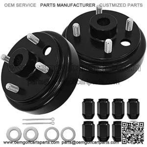 EZGO Brake Drum hub 1 Inch Large Hole Fine Spline for 1991 up 4 Cycle Gas EZGO TXT/Medalist/RXV/Marathon/MPT/Columbia Golf Cart OEM#21807G1, 41843-94