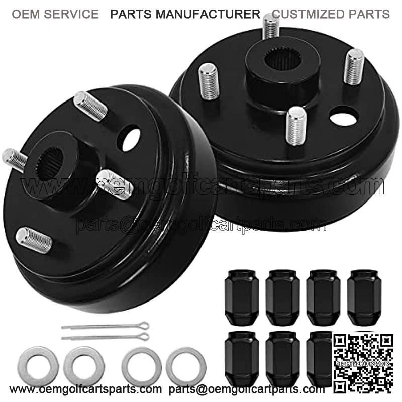 EZGO Brake Drum hub 1 Inch Large Hole Fine Spline for 1991 up 4 Cycle Gas EZGO TXT/Medalist/RXV/Marathon/MPT/Columbia Golf Cart OEM#21807G1, 41843-94