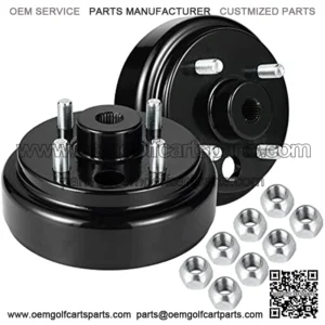 Golf Cart Brake Drum/Wheel Hub Assembly Kit (Electric) for EZGO TXT Replaces OEM# 19186G1P Golf Cart Accessories