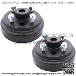 Pack of 2 Rear Wheel Brake Hub Drum 30 Teeth 21807-G1 for EZGO Gas 4 Cycle 91-Up RXV Golf Cart