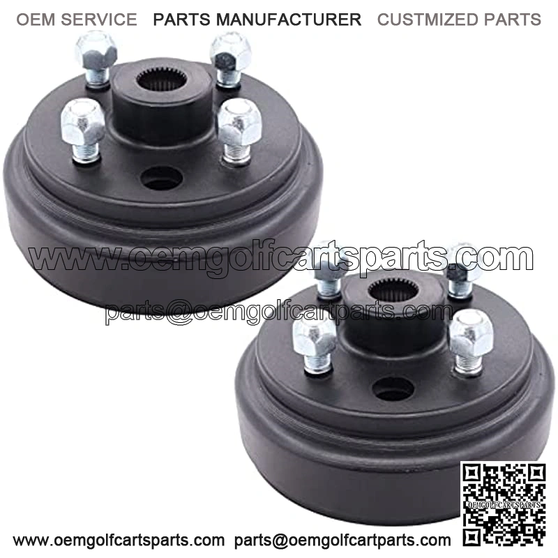 Pack of 2 Rear Wheel Brake Hub Drum 30 Teeth 21807-G1 for EZGO Gas 4 Cycle 91-Up RXV Golf Cart