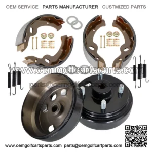 Golf Cart Rear Brake hub Drums Brake Shoe Spring Kit For EZGO TXT Electric 96+