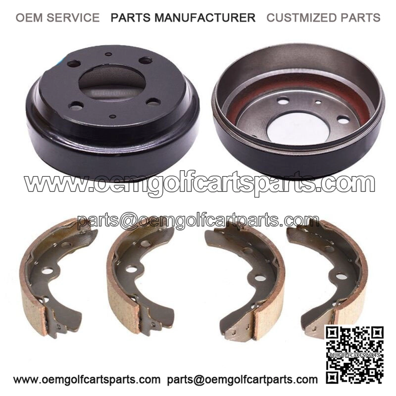 Gas/Electric Golf Cart Brake Drums Shoes Kits for Yamaha G1, G2, G8, G9 (82-92)