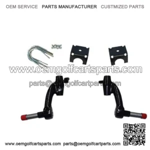 EZGO (W/Twin Cylinders) Lift Kit - 6" Drop Spindle (Gas 01.5-09 with newer style steering)