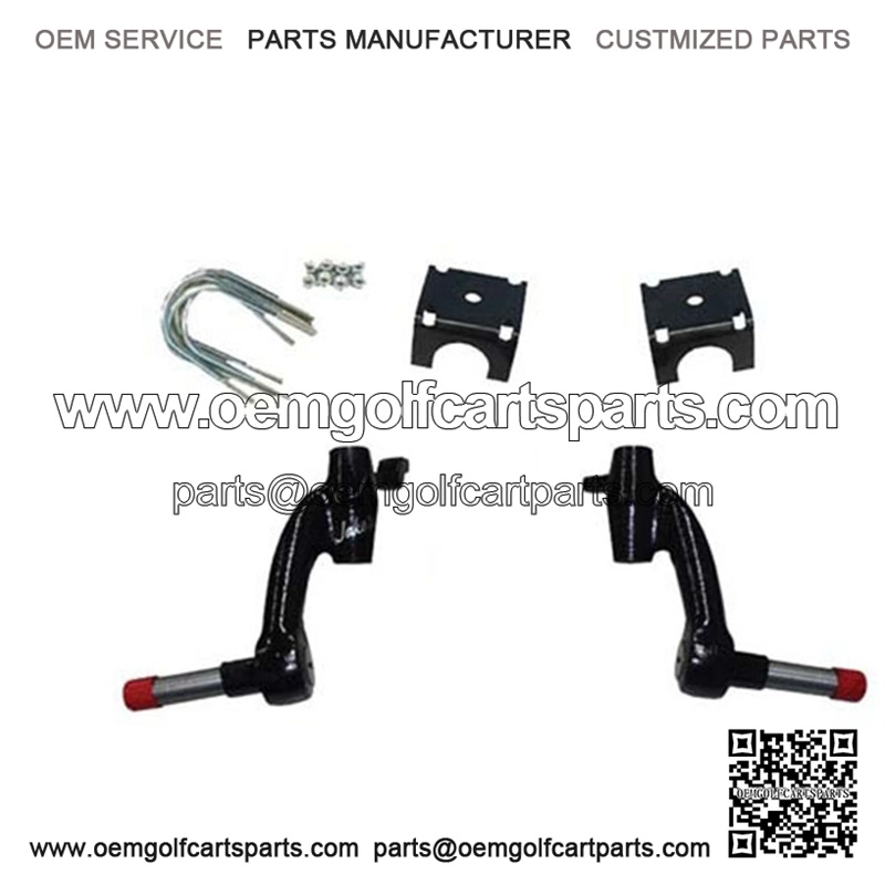 EZGO (W/Twin Cylinders) Lift Kit - 6" Drop Spindle (Gas 01.5-09 with newer style steering)
