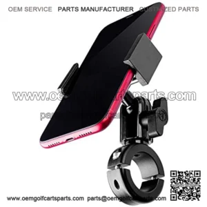 Metal Motorcycle Mount for Phone - by [Enduro Series] - NO Slings Needed. Rock Solid Holder Compatible with Regular and Plus Sized iPhone and Samsung Devices. Industrial Spring Grip