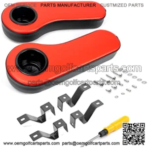 Golf Cart Armrest with Cup Holder, for Club Car EzGo Yamaha ICON Advanced EV Rear Seat Kit Golf Cart Arm Rest Kit,SHUNCHENXIANG Golf cart Side Mirrors for Club Car EZ-GO Yamaha and Others,Ball Joint Kit,Set of (3) Tie Rod End with grease fitting Fits for Club Car DS Golf Carts (1976-2008),Golf Cart Shock Bushing Kit Fits Club Car 1982&Up DS and Precedent and EZGO 1989&Up TXT Marathon Golf Cart, 4 Shock Bushing Kit for Front and Rear Shocks, Set of 4, Replaces OEM# 1011415,Golf Cart Windshield Retaining Clips for Golf Cart Windshield EZGO TXT RXV, Golf Cart Part Club CAR 102005801 1020058-01 Yamaha Golf Carts top