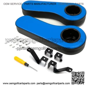 Golf Cart Armrest with Cup Holder, for Club Car EzGo Yamaha ICON Advanced EV Rear Seat Kit Golf Cart Arm Rest Kit