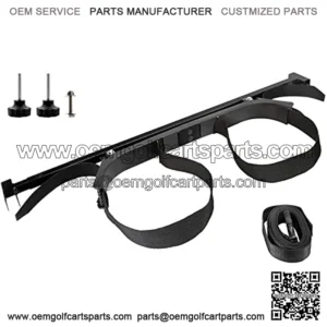 Golf Cart Bag Holder Bracket Attachment for Rear Seat - Fits EZGO Club Car Yamaha - No Drilling Required/Easy Disassemble Design