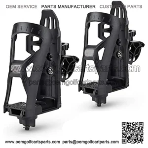ATV Cup Holder, A Pair Upgraded Motorcycle Drink Holders Bike Water Bottle Holder Speaker Mount with 0.6"-1.56" Metal Clamp for ATV Motorcycle Bike Boat Stroller Scooter Golf Cart