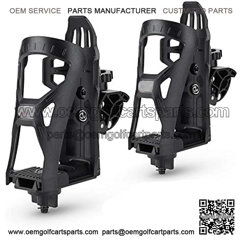 ATV Cup Holder, A Pair Upgraded Motorcycle Drink Holders Bike Water Bottle Holder Speaker Mount with 0.6"-1.56" Metal Clamp for ATV Motorcycle Bike Boat Stroller Scooter Golf Cart