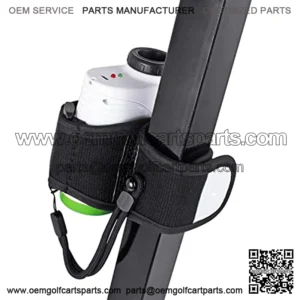 Fall-Arrest 4 Magnetic Golf Rangefinder Wrap Mount Strap with Adjustable Lanyard Stay-on Band for Golf Cart Railing Rangefinder Holder Attachment